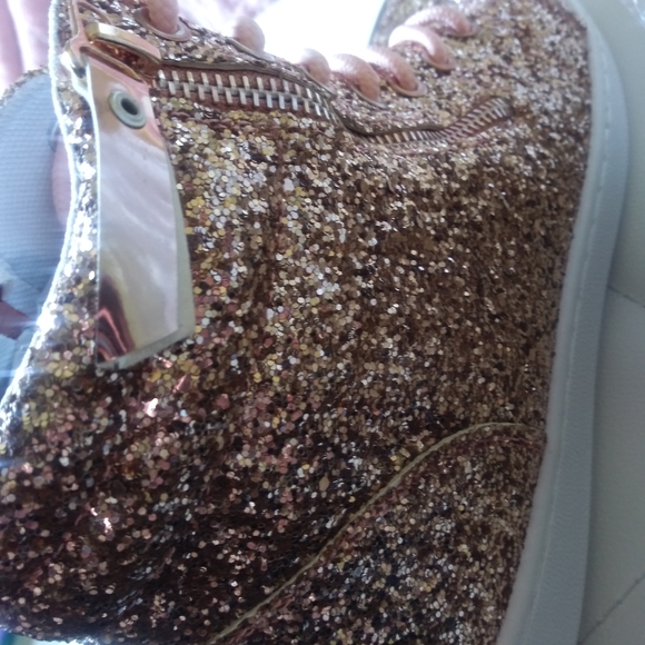 Rose Gold High Fashion Women's Shoes*Size10 - Picture 3 of 8